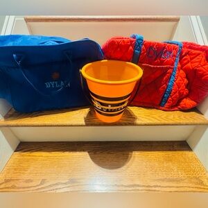 Monogrammed Dylan bags & Halloween bucket